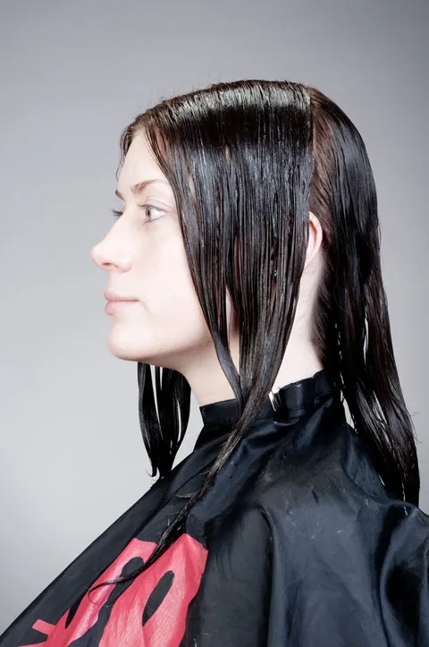 Keratin smoothing, step 8 of 21, Compton, around 2009